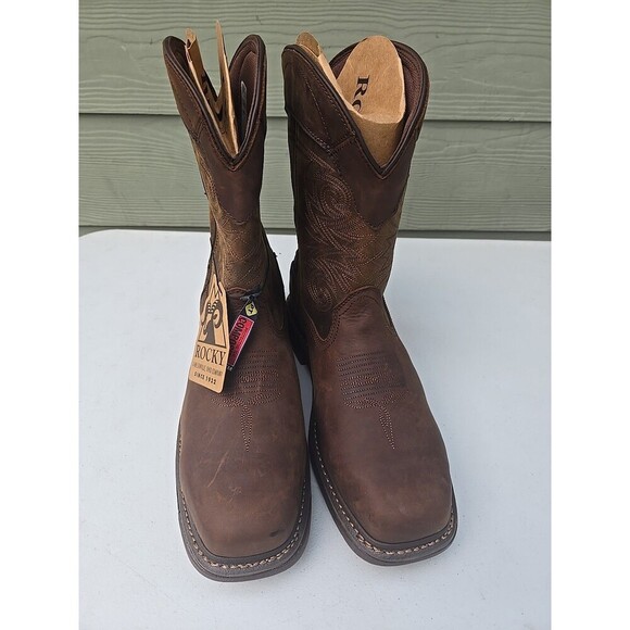 Rocky mens  Waterproof Composite Toe Western Boot Size 11.5W main image 7